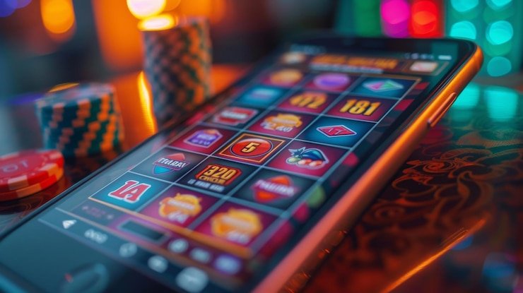 hk data app displaying Blueprint Gaming slot game selection menu with thumbnail previews